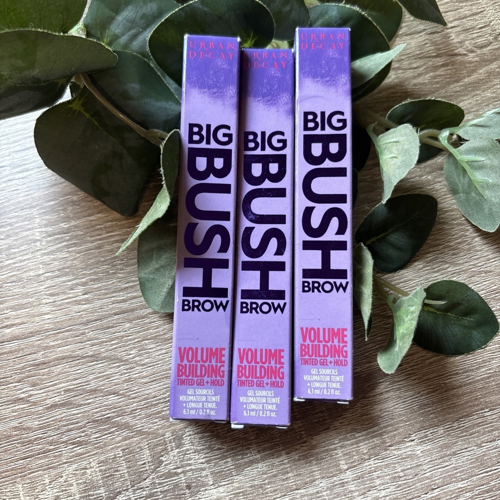 LOT OF 3 Urban Decay Big Bush Brow Gel Waterproof Smudge-Resistant BLACKOUT